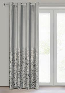 Zasłona gotowa na przelotkach TORI 140x250 Eurofirany srebrny