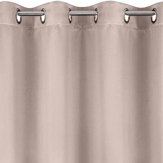 Zasłona gotowa na przelotkach PARISA 140x250 Design91 pudrowy