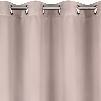 Zasłona gotowa na przelotkach PARISA 140x250 Design91 pudrowy