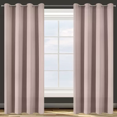 Zasłona gotowa na przelotkach PARISA 140x250 Design91 pudrowa