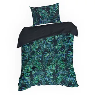Pościel bawełniana PALMS 200x220 Design91 czarny