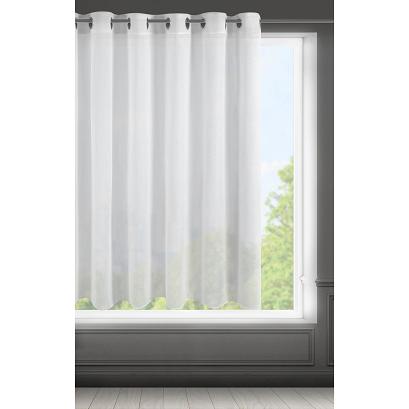 Firana gotowa na przelotkach VIOLA 300x145 Eurofirany biała