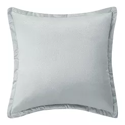 Poszewka dekoracyjna SOFT 40x40 welurowa popielowa z lamówką