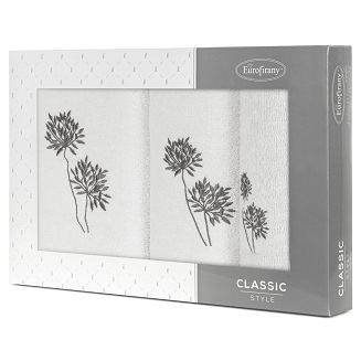 Komplet ręczników 3 cz. ACELIA 30x50 Eurofirany biały