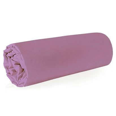 Prześcieradło satynowe bez gumki NOVA 210x220 Eurofirany ciemnoróżowe