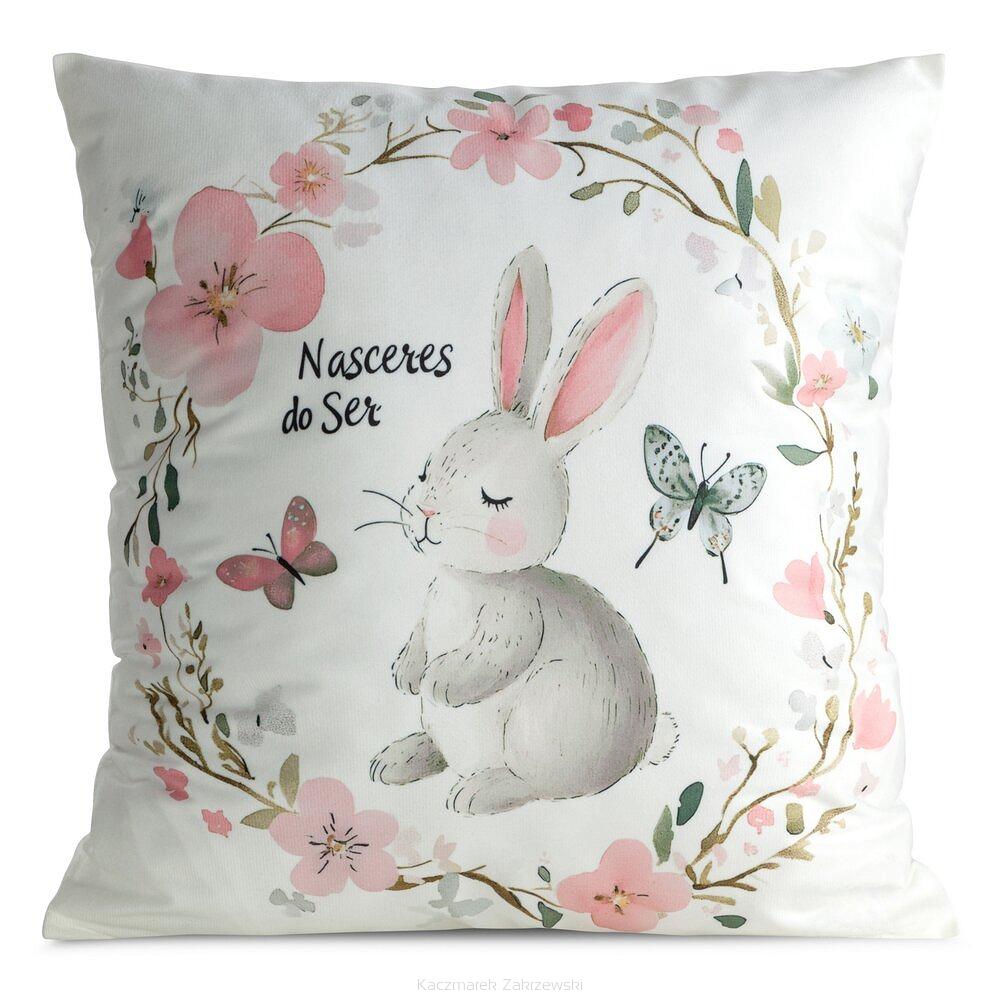 Poszewka dekoracyjna WIOSNA 45x45 Eurofirany biały