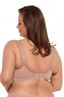 Biustonosz z koronką GAIA Soft Camilla MAXI 1262 miękki mokka