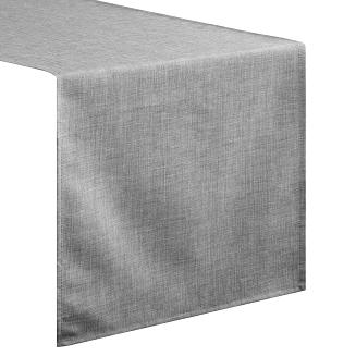 Bieżnik dekoracyjny wodoodporny KATE 40x140 Eurofirany srebrny strukturalna faktura