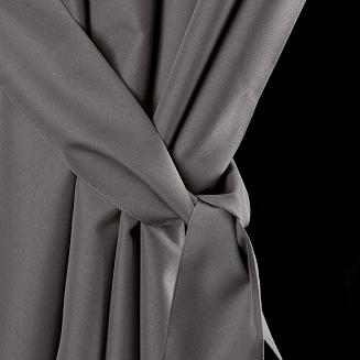 Zasłona gotowa na taśmie GARDEN 155x220 Eurofirany stalowy