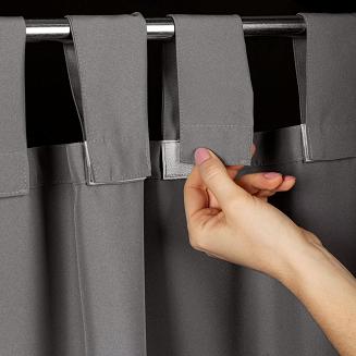 Zasłona gotowa na taśmie GARDEN 155x220 Eurofirany stalowy