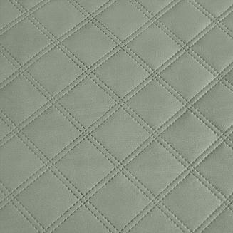 Narzuta dekoracyjna RUFFY 160x220 pikowana z falbanką szałwiowa