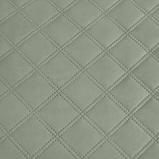 Narzuta dekoracyjna RUFFY 160x220 pikowana z falbanką szałwiowa