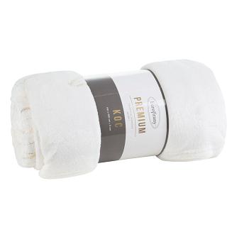 Koc narzuta LOTOS 150x200 Eurofirany biały/złoty