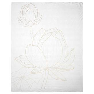 Koc narzuta LOTOS 150x200 Eurofirany biały/złoty