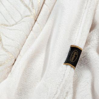 Koc narzuta LOTOS 150x200 Eurofirany biały/złoty