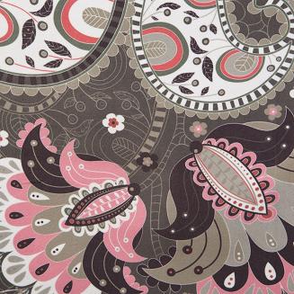 Obrus dekoracyjny ALVINA 35x180 Eurofirany czarny/różowy