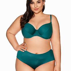 Strój kąpielowy góra biustonosz SK 113 miękki ciemnoturkusowy