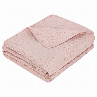 Pudrowa Narzuta Pikowana Na Łóżko 160x220 DASH