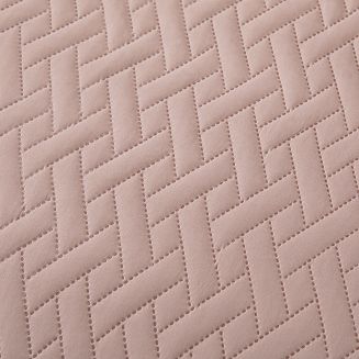 Pudrowa Narzuta Pikowana Na Łóżko 160x220 DASH