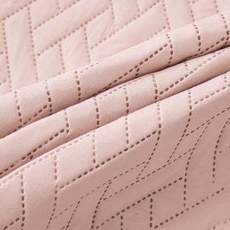Pudrowa Narzuta Pikowana Na Łóżko 160x220 DASH