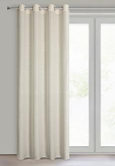 Zasłona gotowa na przelotkach ETNA 140x250 Eurofirany naturalny