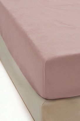 Prześcieradło polarowe z gumką MIŚ Fluffy 180x200 mikrofibra różowe