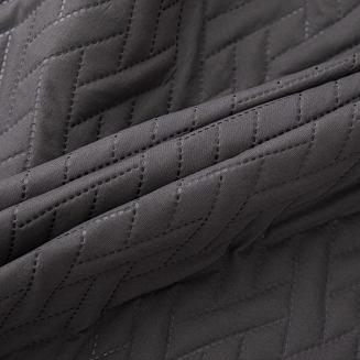 Narzuta dekoracyjna DASH 220x240 pikowana grafitowa