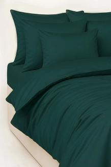 Butelkowa Zielona Pościel Jednobarwna Satyna Bawełniana 220x200