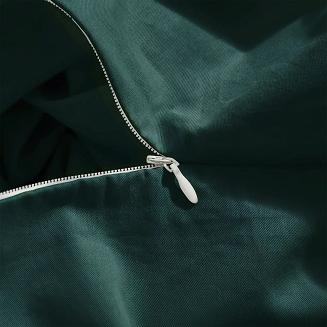 Butelkowa Zielona Pościel Jednobarwna Satyna Bawełniana 220x200