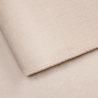 Koc bawełniano-akrylowy MONO 150x200 jasnobeżowy