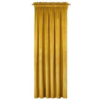 Zasłona gotowa na taśmie ROSA 140x300 Design91 musztardowy