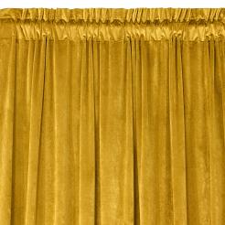 Zasłona gotowa na taśmie ROSA 140x300 Design91 musztardowy