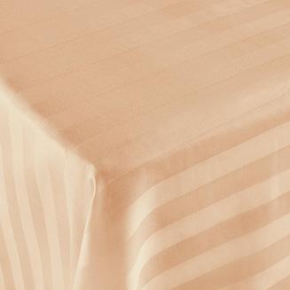 Prześcieradło satyna bambusowo-bawełniana STRIPE BEIGE 220x260 Darymex jednokolorowe beżowe
