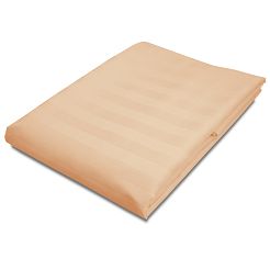 Prześcieradło satyna bambusowo-bawełniana STRIPE BEIGE 220x260 Darymex jednokolorowe beżowe