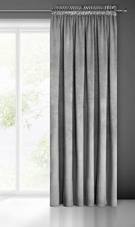 Zasłona gotowa na taśmie PIERRE 140x300 Pierre Cardin Eurofirany szary