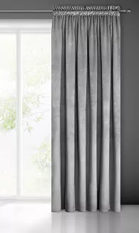Zasłona gotowa na taśmie PIERRE 140x300 Pierre Cardin Eurofirany szary