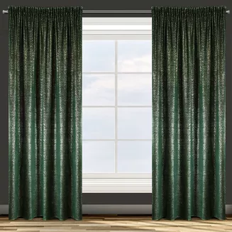 Zasłona gotowa na taśmie CYPR 140x270 Design91 zielony