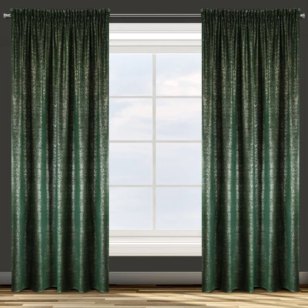 Zasłona gotowa na taśmie CYPR 140x270 Design91 zielony