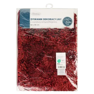 Dywanik łazienkowy SHAGGY 60x90 Eurofirany ceglasty