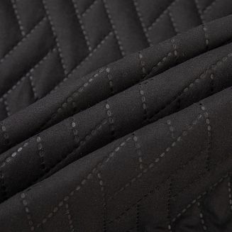 Narzuta dekoracyjna DASH 140x200 pikowana czarna