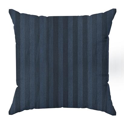 Poszewka satynowa VERA 40x40 Eurofirany granatowa w prążki