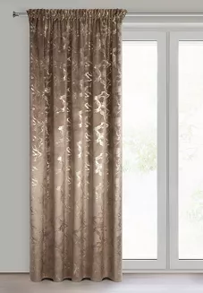 Zasłona gotowa na taśmie RAJA 140x270 Eurofirany brązowy