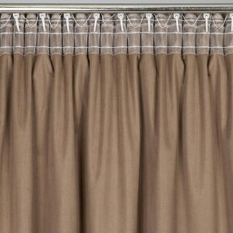 Zasłona gotowa na taśmie RAJA 140x270 Eurofirany brązowy