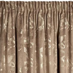 Zasłona gotowa na taśmie RAJA 140x270 Eurofirany brązowy