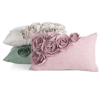 Poszewka dekoracyjna FLORES 30x50 Eurofirany zielony