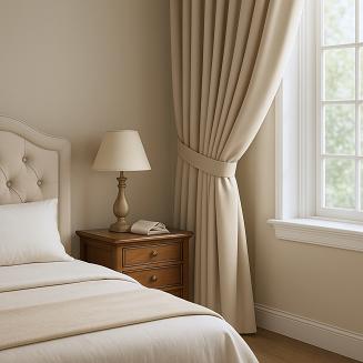 Szarfa do zasłony Hold 8x140 welurowa beżowa