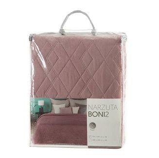 Narzuta dekoracyjna BONI 170x210 ciemnoróżowy