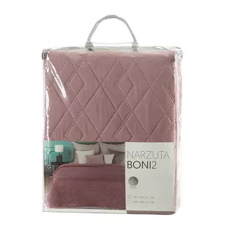 Narzuta dekoracyjna BONI 170x210 ciemnoróżowy