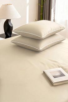 Prześcieradło bambusowe z gumką 200x200 beżowe