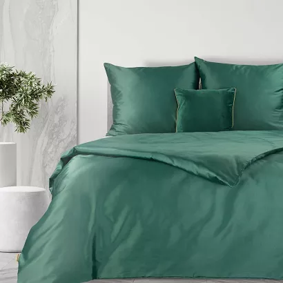 Pościel bawełniana HARMONY 160x200 Eurofirany zielona klasyka